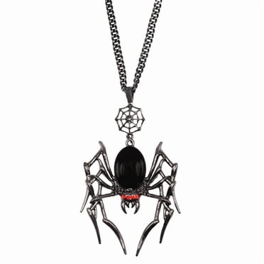 Vintage Gothic Animal Nature Pendant Necklace - Black Victorian Style Jewelry For Unisex