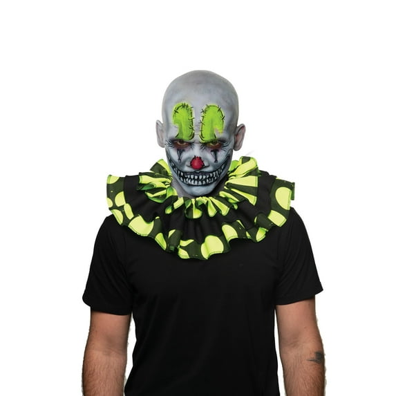 UNDERWRAPS Blacklight Glow Scary Clown Collar - Orange and Yellow Glow in the Dark (Yellow Blacklight Glow Collar)