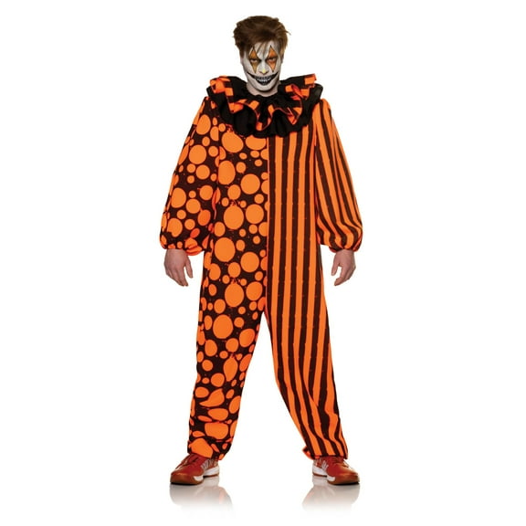 UNDERWRAPS Blacklight Glow Scary Clown Costume - Nightlight Glow in the Dark Adult Halloween (Mens XX-Large (50-52))