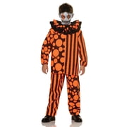 UNDERWRAPS Blacklight Glow Scary Clown Costume - Nightlight Glow in the Dark Kids Halloween Black Light Reactive Clown Large 10-12
