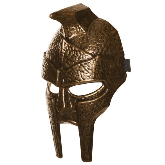 UNDERWRAPS Bronze Roman Half Mask - Heavy Plastic Mask, Medieval Costume Accessories, Party Mask for Halloween, Gladiator Cosplay Mask