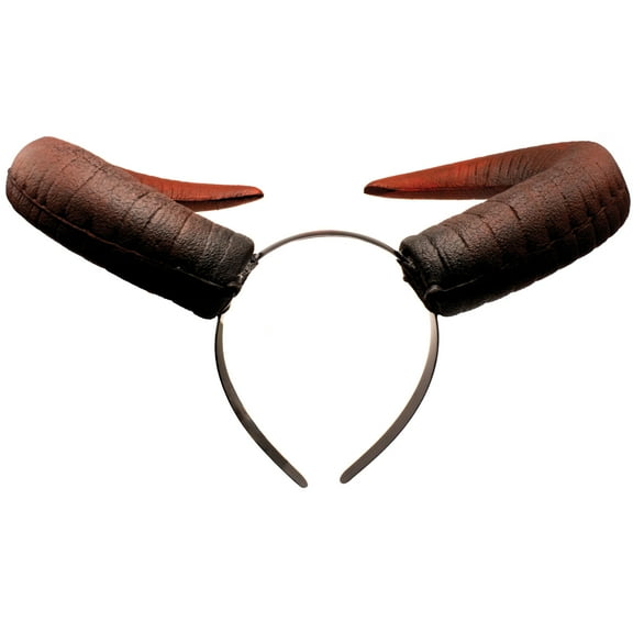 UNDERWRAPS Foam Red Bull Horns - Halloween Accessories for Cosplay, Anime Horn Headband, Goth Renaissance Decor, Adult Costume Horns