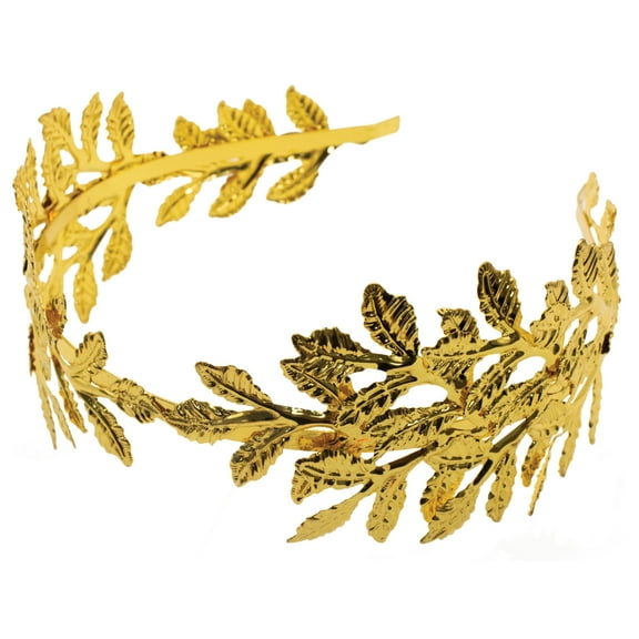 UNDERWRAPS Greek Gold Leaf Tiara - King's and Queen's Crown, Gold Metal Leaf Tiara, Birthday Party Crown, Wedding Crown, Renaissance Accessories