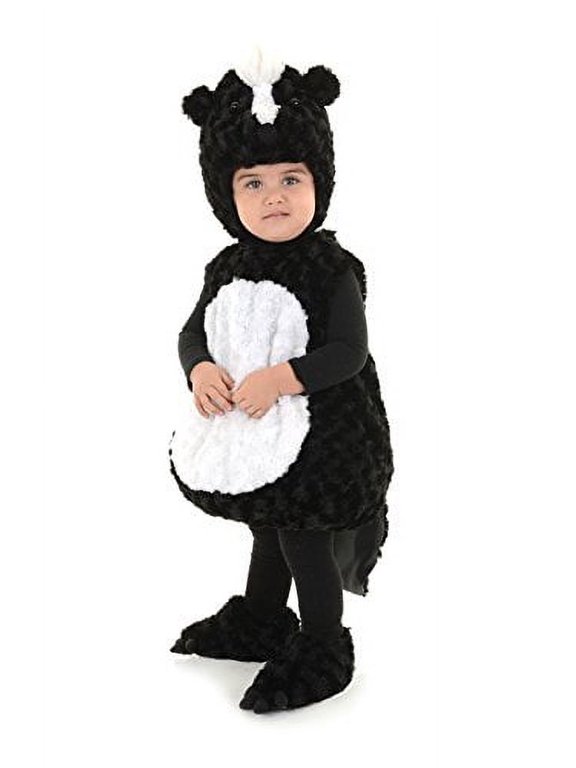 Kid's Toddler's Skunk Belly Babies Costume Childrens Costume, Black, Small