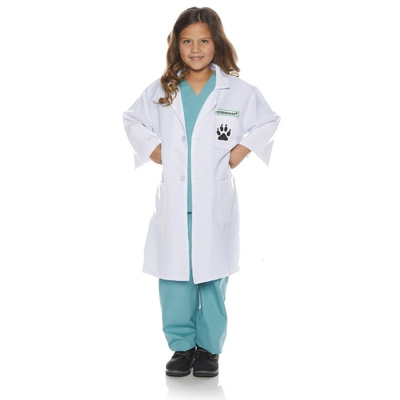 UNDERWRAPS Kids Veterinarian Costume - Vet Lab Coat for Kids, Veterinarian Costume for Halloween, Doctor Costume for Cosplay, Kids Vet Cosplay (Xlarge 14-16)