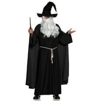 UNDERWRAPS Men's Black Warlock Costume - Halloween Costumes for Men, Renaissance Wizard Outfit, Cosplay Costume, Adult Sorcerer Costume