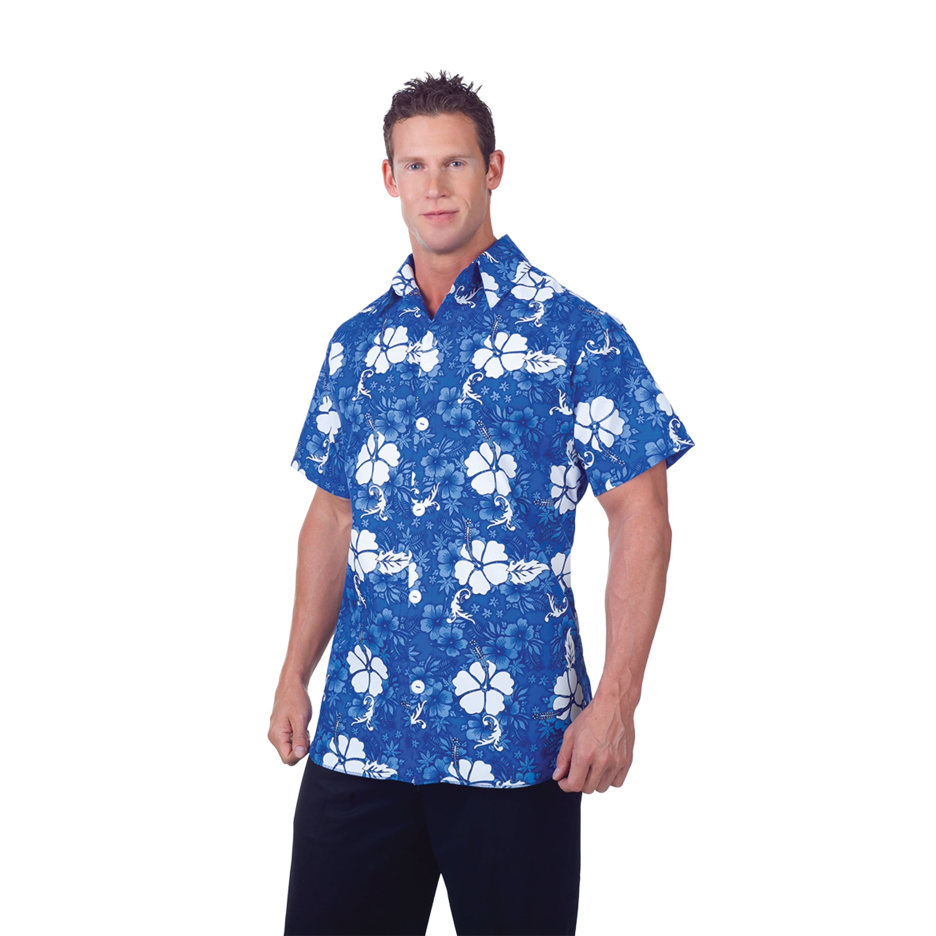UNDERWRAPS Men's Blue Hawaiian Shirt - Summer Outfits for Men, Halloween  Dress Up for Party, Cosplay Events, Comic Con, Casual Dress Up - Walmart.com