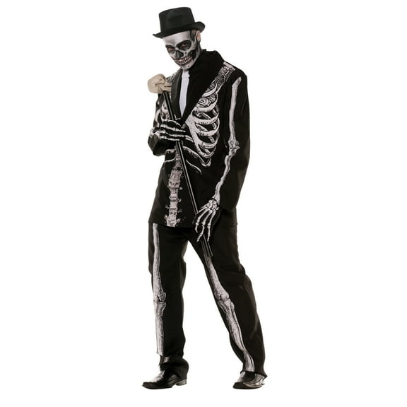 UNDERWRAPS Men's Men's Skeleton Suit - Bone Daddy Costume, Halloween Party Outfit, Scary Cosplay Costume, LARP Events, Dress Up