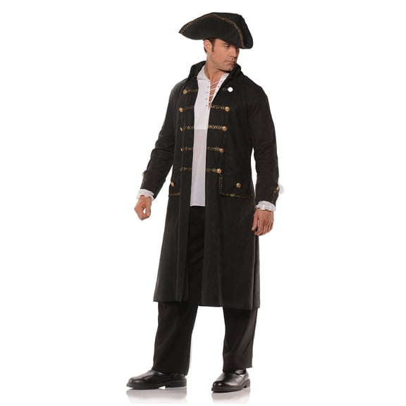 UNDERWRAPS Men's Pirate Coat Set - Halloween Dress Up for Adults, Pirate Themed Events, LARP Costume for Adults, Cosplay Costume