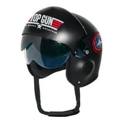 UNDERWRAPS NAVY TOP GUN HELMET - Official US NAVY TOPGUN Fighter Pilot Helmet with Dual Visor Lenses, TOP GUN Tactical Helmet for Adult & Kids Halloween Costume