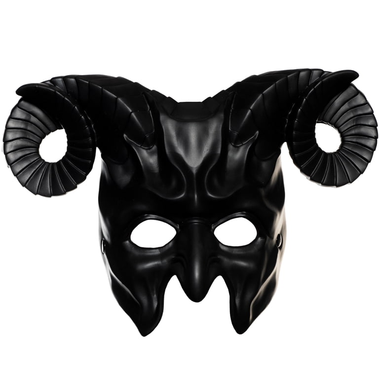 UNDERWRAPS Red Devil Half Mask - Foam Mask for Halloween Costume