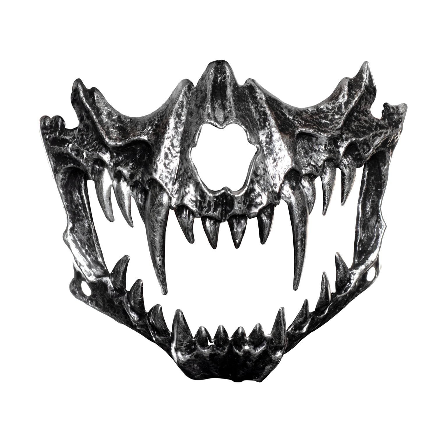 UNDERWRAPS Silver Vampire Half Mask - Mask for Halloween Costumes
