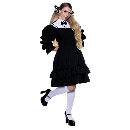 UNDERWRAPS Women's Anime Bib Dress - Halloween Outfits for Women, Cosplay Dress Up for Women, Costume Party Outfit, Womens Costume Props