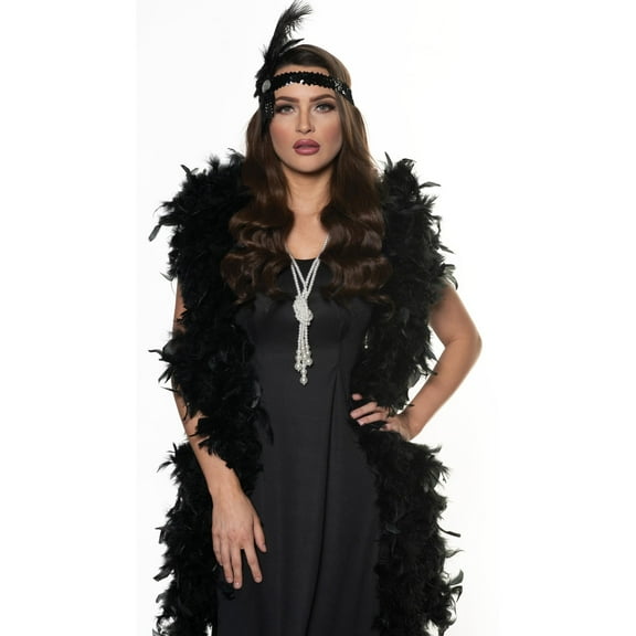 UNDERWRAPS Womens Flapper Pearl Necklace - Vintage Accessories for Women, 20s Fashion Pearls, Roaring Party Nights, Adult Halloween Costume Jewelry (One Size)