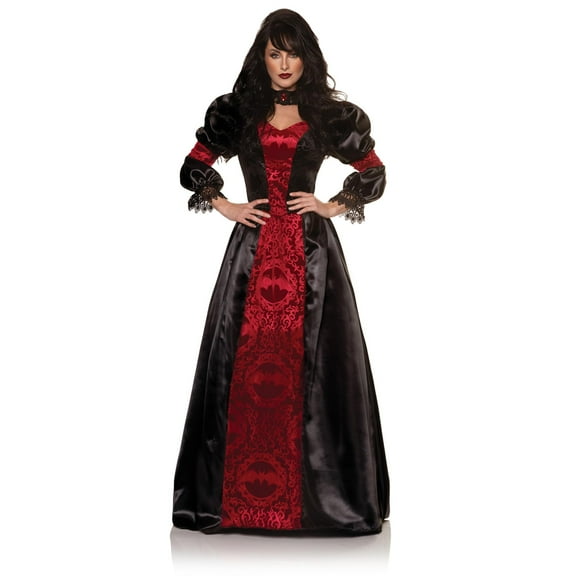 UNDERWRAPS Womens Gothic Vampire Dress - Vampire Halloween Costumes for Women, Dracula Dress Costume Outfit Cosplay for Women
