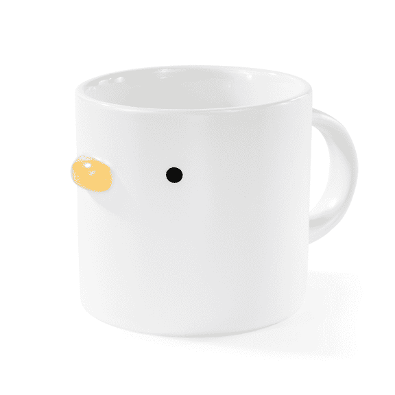 UNEEDE Novelty Duck Coffee Mug 14oz Handcrafted Ceramic with Artisanal Glaze, Gift for Coffee Lovers and Collectors
