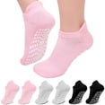thumbnail image 1 of UNEEI Non-Slip Grip Socks for Women Men, 6 Pair Cotton Non Slip Socks for Yoga, Pilates, Ballet, Hospital, Anti-Skid, Breathable, 1 of 7