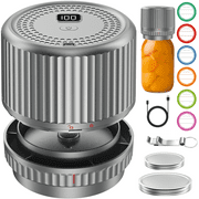UNERVER M12 Smart Electric Mason Jar Vacuum Sealer - Auto Stop Jar Sealer for Mason Jars Vacuum Kit with Wide and Regular Mouth Canning Jar Lids Portable Mason Jar Sealer Machine