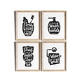 thumbnail image 1 of UNFFRAMED Bathroomset Bathroom Decor Wall Art Set 4 Prints 12x18, 1 of 3