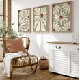 thumbnail image 1 of UNFFRAMED Boho Floral Wall Art Set, Abstract Terracotta Posters Set 3 Prints 12x18, 1 of 3