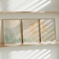 thumbnail image 1 of UNFFRAMED Boho Set Of Three Wall Artage Green Wall Art, Wall Art, Geometric Shape Decor, Abstract Green Decor, Minimalist Wall Art Set 3 Prints 12x18, 1 of 3