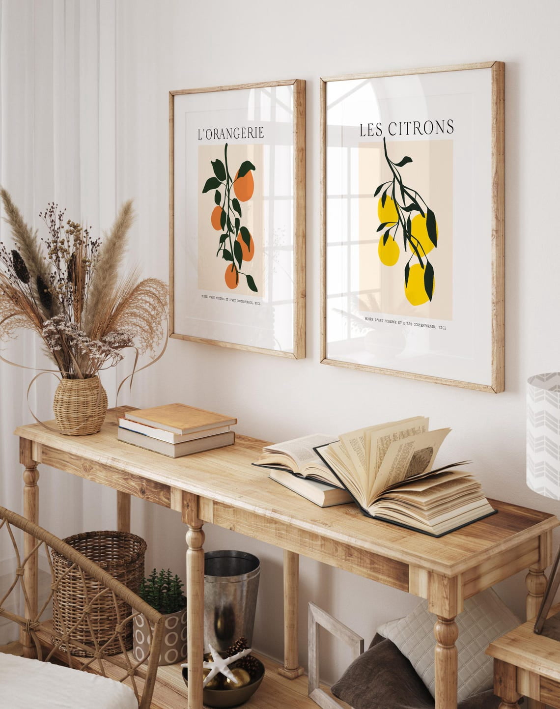 UNFFRAMED Fruit Market Posters Set Lemon Poster Modern Kitchen French ...