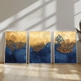 thumbnail image 1 of UNFFRAMED Gold and Blue Coral Reef Art Print Set, Luxury Ocean Wall Decor Set 3 Prints 16x24, 1 of 3