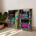 thumbnail image 1 of UNFFRAMED Graffiti Wall Art Poster Set, Urban Street Art Posters For Modern Loft & Home Decor Set 2 Prints 20x30, 1 of 3