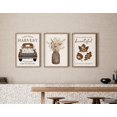 thumbnail image 1 of UNFFRAMED Harvest Truck Autumn Leaves Wall Art Set Set 3 Prints 8x12, 1 of 3
