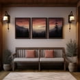 thumbnail image 1 of UNFFRAMED Luvia Mountain Veil Landscape Triptych Set of 3 Poster, Misty Forest Smoky Mountain Wall Art, Home Decor Set 3 Prints 8x12, 1 of 3