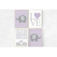 thumbnail image 1 of UNFFRAMED Luvia Purple Nursery Poster Set of 4 Elephant Wall Art With Quote First We Had Each Other Baby Girl Room Decoration Set 4 Prints 16x24, 1 of 3