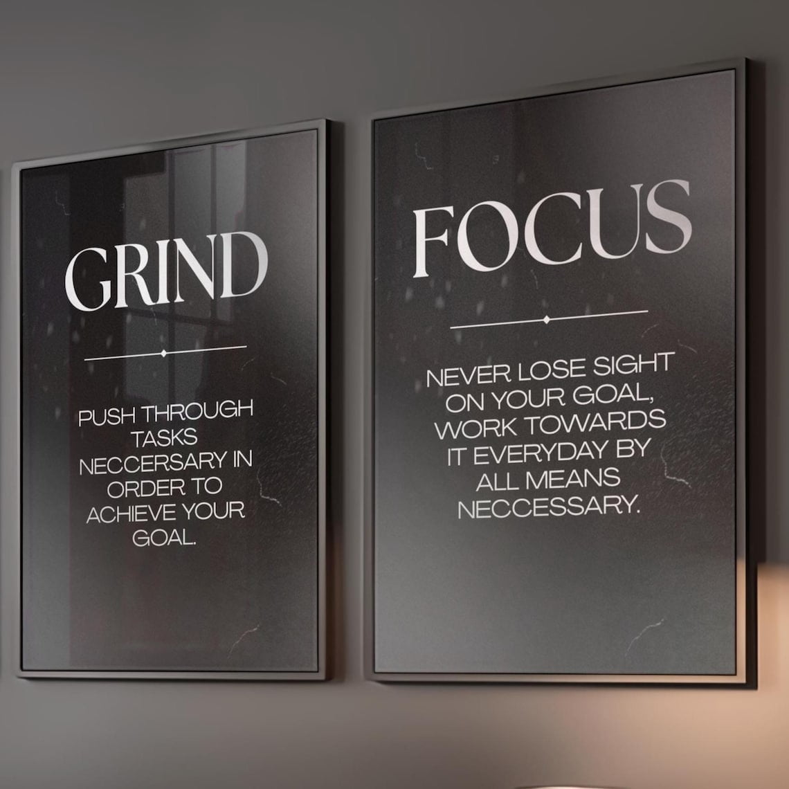 UNFFRAMED Luvia Set of 2 Motivational Wall Art Prints for Men ...