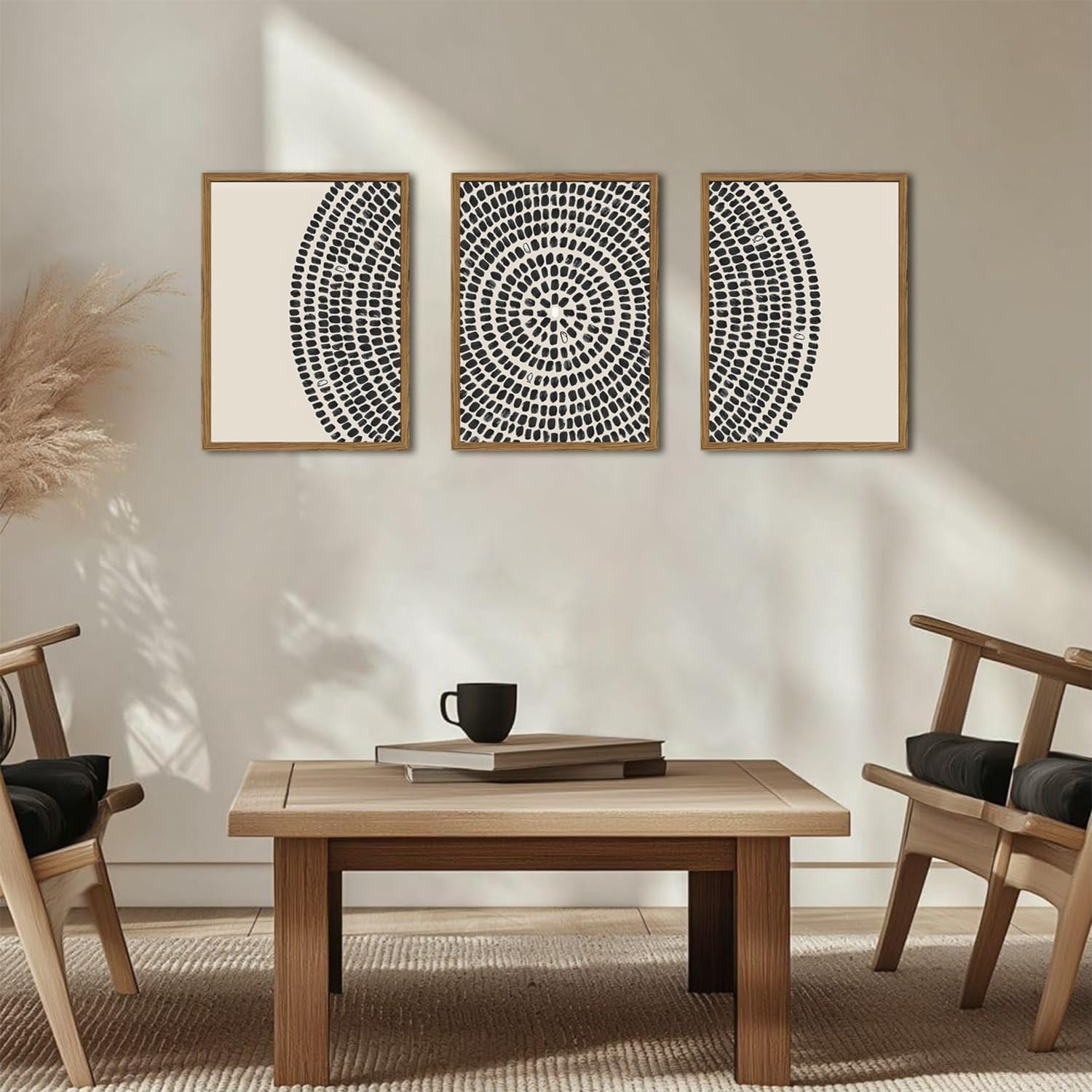 UNFFRAMED Luvia Set of 3 Jesus Feeds The 5000 Wall Art Poster Abstract ...