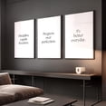 thumbnail image 1 of UNFFRAMED Luvia Set of 3 Motivational Wall Art Prints for Flat, Apartment Wall Decor, Office Quotes, White Poster Prints, Inspirational Wall Art Set 3 Prints 20x30, 1 of 3