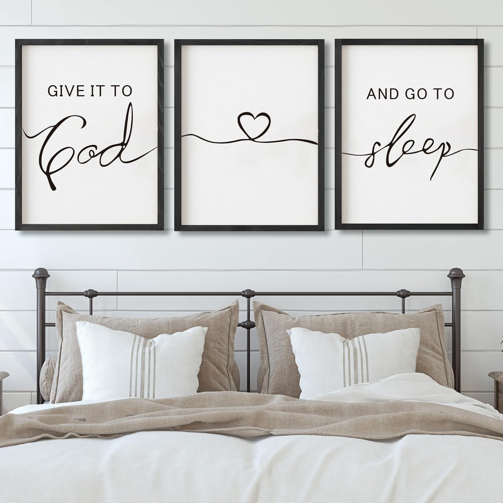 UNFFRAMED Luvia Set of 3 Poster Farmhouse Give It to God and Go to ...