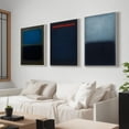 thumbnail image 1 of UNFFRAMED Mark Rothko Set No 4 No 11 No 17, Navy Minimalist Abstract Wall Art Triptych, Ready To Hang, For Modern Interiors Set 3 Prints 16x24, 1 of 3