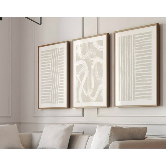 Luvia Minimal Line Art Set Of 3Imple Line Art, Neutral Line, Minimal Line Drawing, Neutralabstract Print Set, Abstract Art, Modern Wall Decor Set 3 Prints 8x12 UNFRAMED