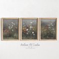 thumbnail image 1 of UNFFRAMED Moody Wildflowers Set Of 3 Posters Vintage Wildflowers Wall Art Moody Floral Paintings Flowers 3 Piece Wall Art Set 3 Prints 12x18, 1 of 3