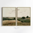 thumbnail image 1 of UNFFRAMED Neutral Country 2 Pieces Vintage Wall Art, Fields Landscape Set Split Posters, Countryside, Rustic Farmhouse Decor Set 2 Prints 16x24, 1 of 3