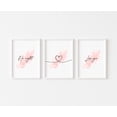 thumbnail image 1 of UNFFRAMED Nursery Prints, Bedroom Prints, Nursery Decor, Girls Bedroom Wall Art, Bedroom Print, Watercolour, Heart Poster, Love You Set 3 Prints 8x12, 1 of 3