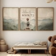 thumbnail image 1 of Luvia Nursery Quote Boy, Adventure Awaits Print, Set Of 3, Toddler Decor, Adventure Nursery Decor, Mountain Nursery Decor, Nursery Art, Modern Wall Decor Set 3 Prints 16x24 UNFRAMED, 1 of 3
