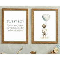 UNFFRAMED Nursery Quote Boy, Weet Boy, You Are More Than We Ever Expected, Boys Nursery Decor, Set Of 2, Nursery, Modern Wall Decor Set 2 Prints 8x12