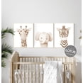 thumbnail image 1 of UNFFRAMED Nursery Wall Art Animals, Gender Neutral Nursery, Animals Nursery Prints, Woodland Nursery Decor, Safari Nursery Wall Art #413 Set 3 Prints 20x30, 1 of 3