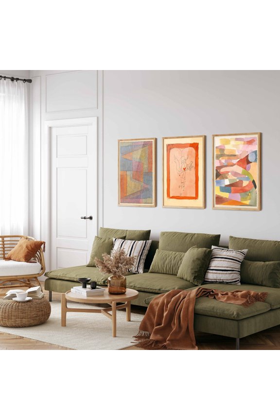 UNFFRAMED Paul Klee Art Prints, Abstract Gallery Wall Set 3 Prints 20x30