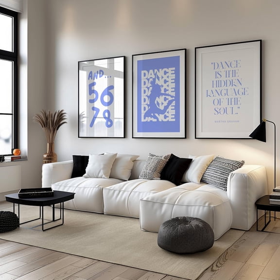 UNFFRAMED Preppy Dancer Set Of 3 Wall Art Poster, Ballet Lover Poster, Dance Studio Decor, And 5678, Dance Teacher, Martha Graham Quote Set 3 Prints 8x12