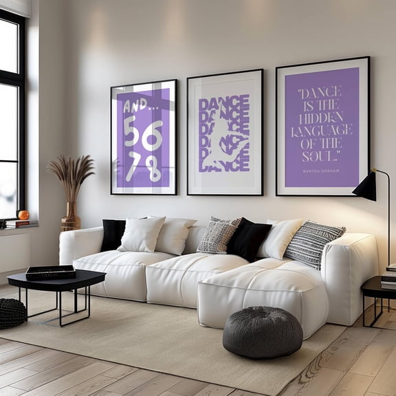 UNFFRAMED Preppy Dancer Set Of 3 Wall Art Poster, Ballet Lover Poster, Dance Studio Decor, And 5678, Dance Teacher, Martha Graham Quote Set 3 Prints 8x12