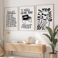 thumbnail image 1 of Trendy Christian Wall Art Neutral Modern Black White Aesthetic Religious Scripture Retro Set 3 Unframed Paper Print 8x12, 1 of 3