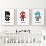 Avengers Superhero Wall Decal Sticker For Kids' Nursery Or Bedroom – Fabric Removable