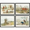 thumbnail image 1 of UNFFRAMED Vintage Hunting Art Poster Set Classic Sporting Decor Set 4 Prints 20x30, 1 of 3