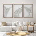 thumbnail image 1 of UNFFRAMED Wall Art Set Of 3 White Abstract Prints Minimalist Modern Wall Art Neutral Decor Living Room Set 3 Prints 8x12, 1 of 3